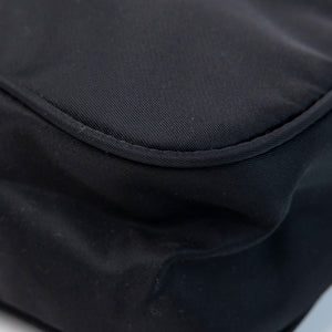 PRADA VINTAGE HOBO HANDBAG BLACK NYLON SHW