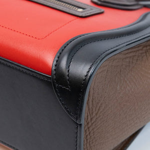 CELINE NANO TRICOLOR LUGGAGE BAG LEATHER GHW