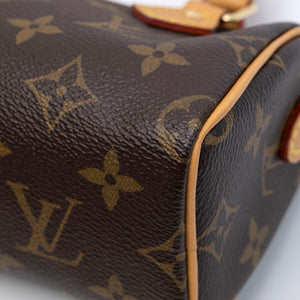 LOUIS VUITTON NANO SPEEDY MONOGRAM CANVAS GHW (MICROCHIP)