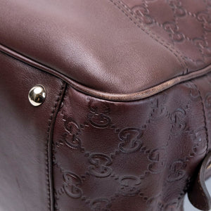 GUCCI GUCCISSIMA LARGE PRINCY TOTE BAG BROWN LEATHER GHW