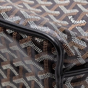 GOYARD MINI ANJOU TOTE BLACK GOYARDINE CANVAS / LEATHER SHW