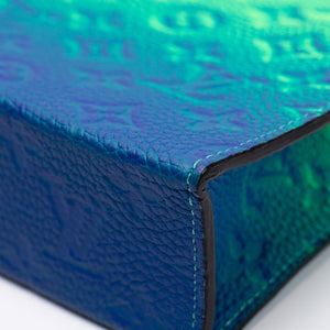 LOUIS VUITTON PETIT SAC PLAT XS VIRGIL ABLOH TAURILLON ILLUSION BLUE / GREEN  SHW
