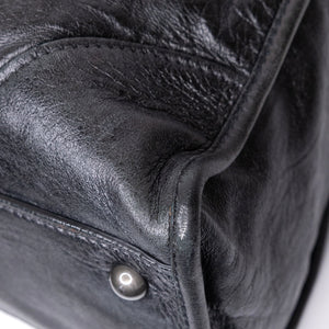 MIUMIU TOTE BAG CALFSKIN LEATHER BLACK