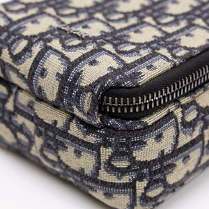 CHRISTIAN DIOR MICRO RIDER POUCH BLUE OBLIQUE CANVAS SHW