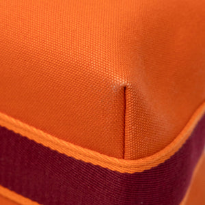 HERMES SMALL BRIDE-A-BRAC TRAVEL CASE ORANGE FEU CANVAS SHW
