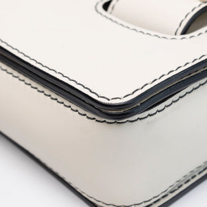 CHRISTIAN DIOR DIOR REVOLUTION FLAP BAG WHITE CALFSKIN SHW