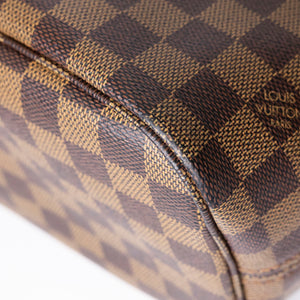 LOUIS VUITTON NEVERFULL MM DAMIER EBENE CANVAS GHW
