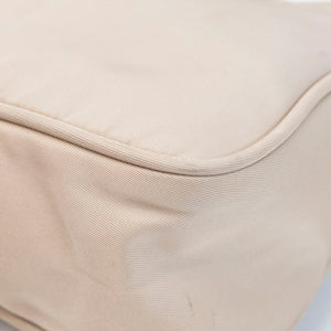 PRADA RE-EDITION 2000 SHOULDER BAG BEIGE NYLON SHW