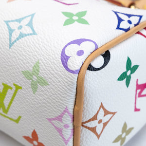 LOUIS VUITTON TAKASHI MURAKAMI NANO SPEEDY MONOGRAM CANVAS / LEATHER WHITE / MULTICOLOUR GHW