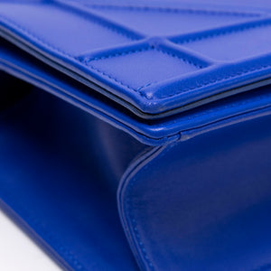 CHRISTAIN DIOR DIORAMA WALLET ON CHAIN BLUE LAMBSKIN LEATHER SHW