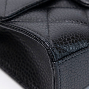 CHANEL 26C MINI FLAP BAG BLACK CAVIAR GHW (MICROCHIP)