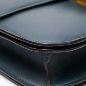 CELINE MEDIUM CLASSIC BOX BAG GOATSKIN AMAZON GREEN GHW
