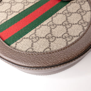 GUCCI OPHIDIA GG MINI ROUND BAG