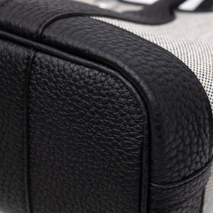 HERMES NEO GARDEN PARTY 23 NEGONDA / CANVAS ECRU / BLACK SHW STAMP G