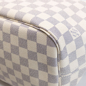 LOUIS VUITTON NEVERFULL MM DAMIER AZUR CANVAS ROSE BALLERINE GHW