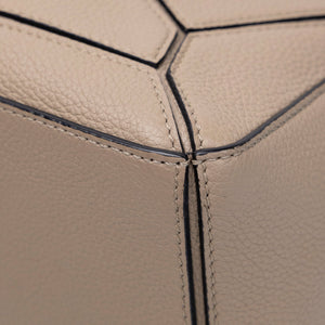 LOEWE SMALL PUZZLE BAG GRAINED CALFSKIN SAND GHW