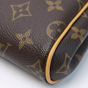 LOUIS VUITTON EVA POCHETTE MONOGRAM CANVAS GHW (MICROCHIP)