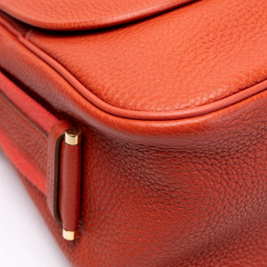 HERMES BOURLINGUE SHOULDER BAG CLEMENCE ROSE JAIPUR GHW STAMP SQUARE Q