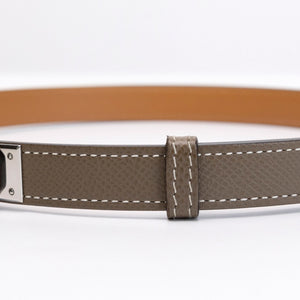 HERMES KELLY 18 BELT ETOUPE GHW STAMP B