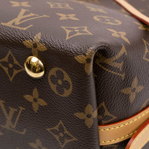 LOUIS VUITTON CARRYALL PM BROWN MONOGRAM CANVAS GHW (MICROCHIP)