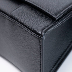 BALENCIAGA DOWNTOWN SHOULDER BAG BLACK CALFSKIN SHW