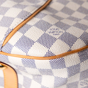 LOUIS VUITTON DAMIER AZUR GALLIERA PM SHOULDER BAG GHW