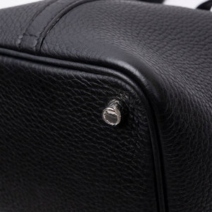 HERMES PICOTIN 18 LOCK BAG BLACK SHW STAMP C