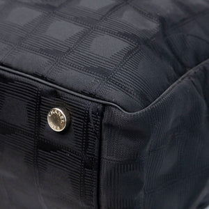 CHANEL NEW TRAVEL LINE TOTE BAG NYLON BLACK SHW