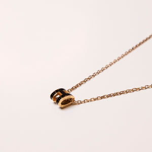 HERMES MINI POP H NECKLACE BLACK GHW