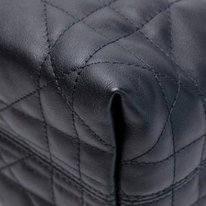 CHRISTIAN DIOR TOUJOURS VERTICAL NANO TOTE BAG BLACK CALFSKIN LGHW