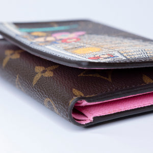 LOUIS VUITTON 2022 CHRISTMAS ANIMATION PARIS VICTORINE WALLET MONOGRAM GHW