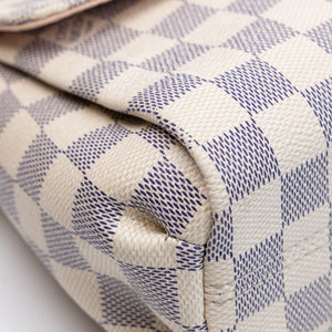 LOUIS VUITTON CROISETTE BAG DAMIER AZUR CANVAS GHW