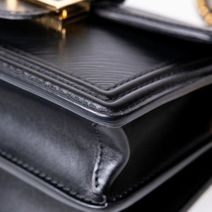 LOUIS VUITTON MINI DAUPHINE BLACK EPI LEATHER GHW