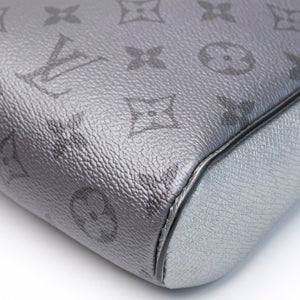 LOUIS VUITTON OUTDOOR SLING BAG MONOGRAM TAIGARAMA GUNMETAL SILVER SHW (MICROCHIP)
