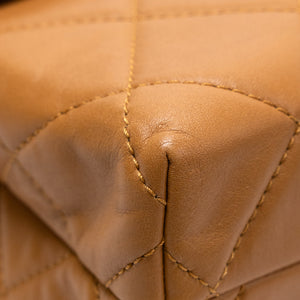 CHANEL VINTAGE FLAP BAG CARAMEL LAMBSKIN SHW