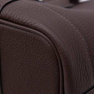 HERMES GARDEN PARTY 23 TOGO 47 CHOCOLATE SHW STAMP K