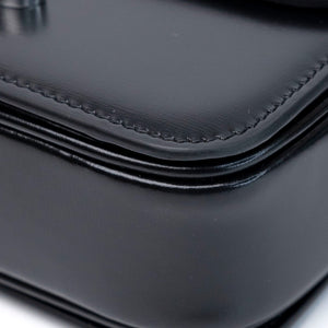 CELINE TEEN TRIOMPHE BAG SHINY CALFSKIN BLACK SHW
