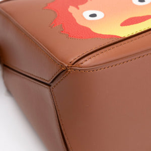 LOEWE X HOWL'S MOVING CASTLE SMALL CALCIFER PUZZLE BAG SATIN CALFSKIN TAN GHW
