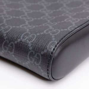 GUCCI GG SUPREME MESSENGER BAG BLACK / MULTICOLOUR CANVAS SHW