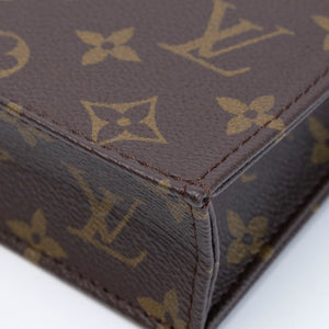 LOUIS VUITTON PETIT SAC PLAT MINI BAG MONOGRAM CANVAS GHW (MICROCHIP)