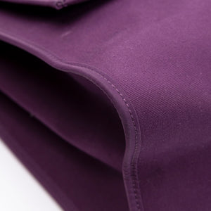 HERMES HERBAG 39 ZIP BAG HUNTER / CANVAS PURPLE SHW STAMP SQUARE O