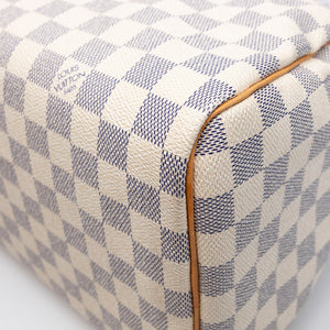 LOUIS VUITTON SPEEDY 30 DAMIER AZUR CANVAS HANDBAG GHW