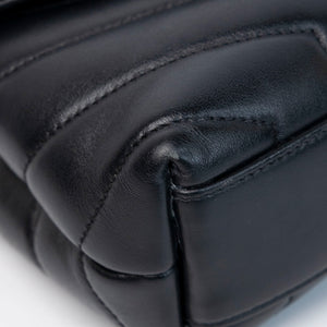 SAINT LAURENT TOY LOULOU BAG QUILTED BLACK GHW