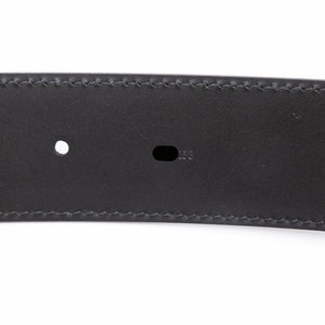 LOUIS VUITTON INITIALS 40MM BELT DAMIER EBENE BLACK WITH BLACK HARDWARE