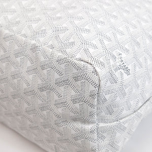 GOYARD BOHEME HOBO BAG WHITE GOYARDINE CANVAS / CALFSKIN SHW