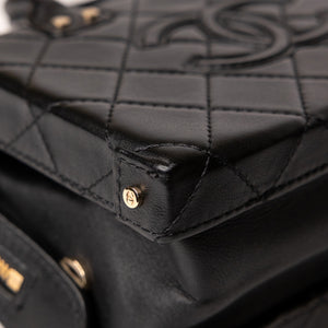 CHANEL 22B SMALL VANITY CASE CALFSKIN BLACK GHW (MICROCHIP)