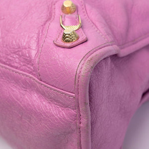 BALENCIAGA MEDIUM CLASSIC CITY CROSSBODY BAG PURPLE GHW