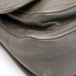 SAINT LAURENT MEDIUM NIKKI BAG CALFSKIN GREY SHW