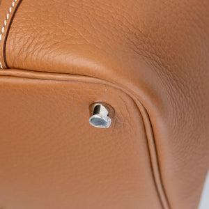HERMES PICOTIN 18 CLEMENCE GOLD SHW STAMP K