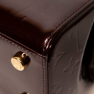 LOUIS VUITTON VERNIS BREA MM BAG MONOGRAM PATENT AMARANTE GHW